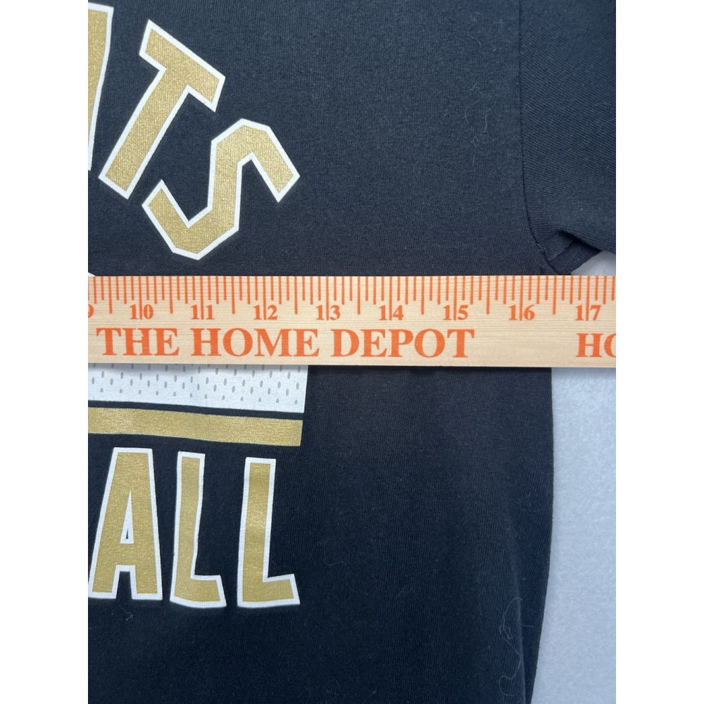 NFL Team Apparel New Orleans Saints Men’s Small Black/Gold Short Sleeve Shirt - Picture 9 of 10